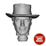3D Printed Head: The Man With No Name Clint Eastwood for 8" Action Figure