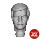3D Printed Head: Lee Majors as Col. Steve Austin SMDM (Raised Eyebrow) for 8" Figure