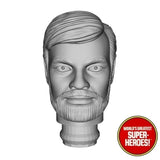 3D Printed Head: Super Joe w/ Beard for WGSH 8" Action Figure