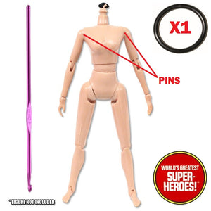 Female Retro Type 2 Body Arm Elastic with Crochet Hook for 8" Action Figure
