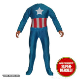 Captain America Suit Outfit with Star Mego Reproduction for 8” Action Figure - Worlds Greatest Superheroes
