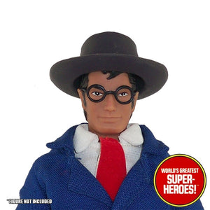 Clark Kent 1941 Max Fleischer Custom Glasses Mego WGSH for 8” Action Figure - Worlds Greatest Superheroes