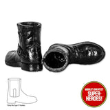 Type S Male Black Biker Boots For 8” Action Figure