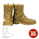 Type S Male Tan Biker Boots For 8” Action Figure
