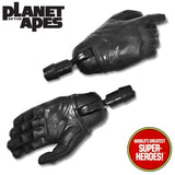 Planet of the Apes: Ape Soldier Black Gloved Hands for 8” Action Figure