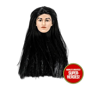 Black Hair Type S Female Head for Custom 8” Action Figure