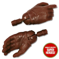 Brown Gloved Hands for Male Type 2 Retro Body 8” Action Figure