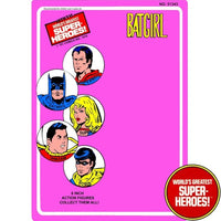 Batgirl 1976 Official WGSH Retro Blister Card For 8” Action Figure