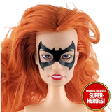 Batgirl All Star Custom Vinyl Mask Sticker Decal for WGSH 8" Figure