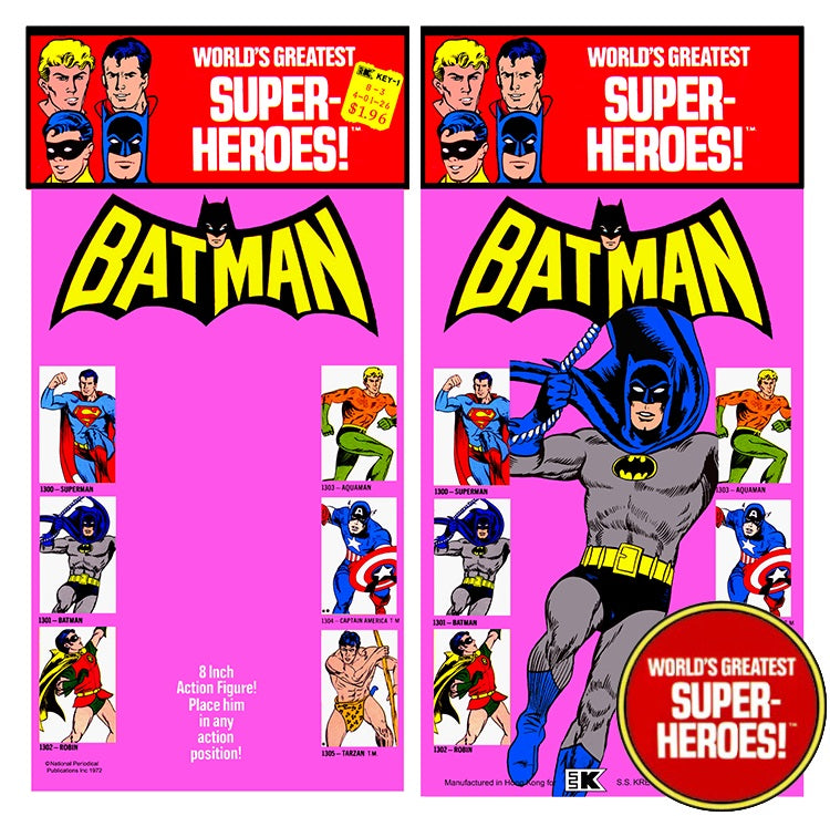 Batman WGSH Retro Kresge Card For 8” Action Figure