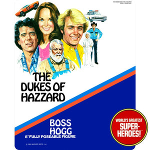 Dukes of Hazzard: Boss Hogg Retro Blister Card For 8” Action Figure