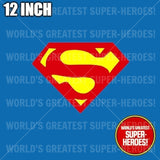 Superman 1978 Christopher Reeve Vinyl Decal Emblem Sticker for WGSH 12" Action Figure