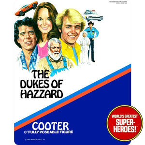 Dukes of Hazzard: Cooter Davenport Retro Blister Card For 8” Action Figure