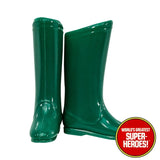 Green Arrow Boots Mego World's Greatest Superheroes Repro for 8” Action Figure - Worlds Greatest Superheroes