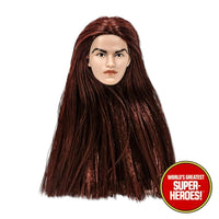 Dark Red Hair Type S Female Head for Custom 8” Action Figure