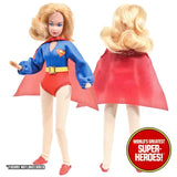 Supergirl Cape Mego World's Greatest Superheroes Repro For 8” Action Figure - Worlds Greatest Superheroes