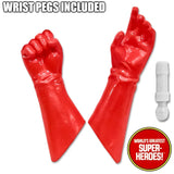 Red Gloved Hands for Female Type 2 Retro Body 8” Action Figure