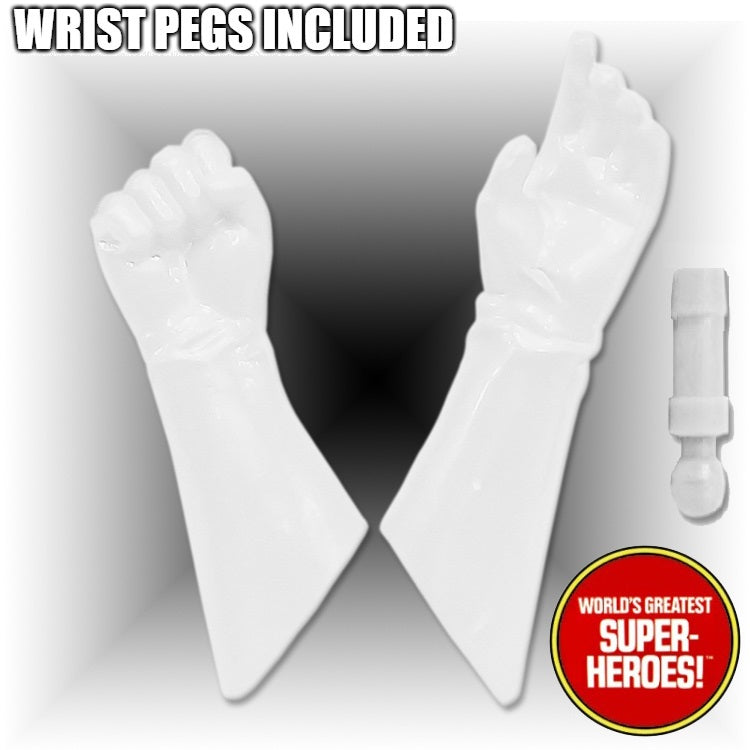 White Gloved Hands for Female Type 2 Retro Body 8” Action Figure
