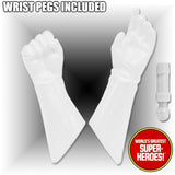 White Gloved Hands for Female Type 2 Retro Body 8” Action Figure