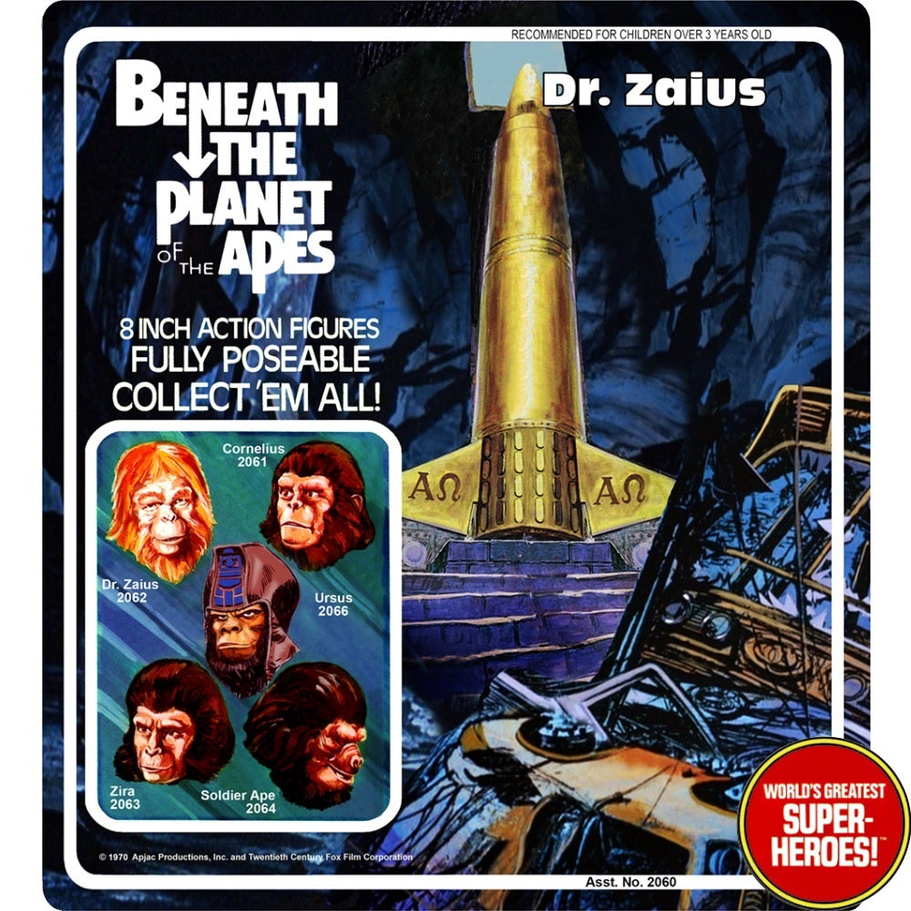 Beneath The Planet of the Apes: Dr. Zaius Custom Blister Card For 8” Figure