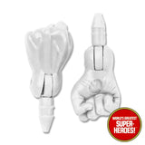 Type S Bandless Male White Fist Hand Upgrade 8" Action Figure