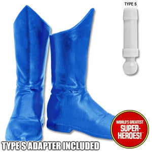 Superhero Medium Blue Molded Boots for Type S Male 8” Action Figure