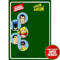 Green Arrow 1977 WGSH Retro Blister Card For 8” Action Figure