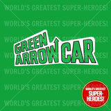 Green Arrow Car Vinyl Die Cut Retro Decal Emblem Sticker for WGSH 8" Figure