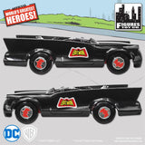 DC Comics Mego Retro Batman Batmobile Playset (Black) - Worlds Greatest Superheroes