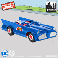 DC Comics Mego Retro Batman Batmobile Playset (Blue) - Worlds Greatest Superheroes