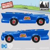DC Comics Mego Retro Batman Batmobile Playset (Blue) - Worlds Greatest Superheroes
