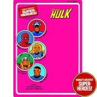 Hulk 1979 WGSH Retro Blister Card For 8” Action Figure