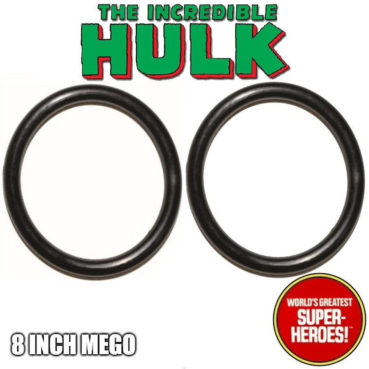 Mego Hulk Body Rubberband Replacement Elastics (2 pcs) for WGSH 8" Action Figure - Worlds Greatest Superheroes