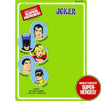 Joker 1977 WGSH Retro Blister Card For 8” Action Figure
