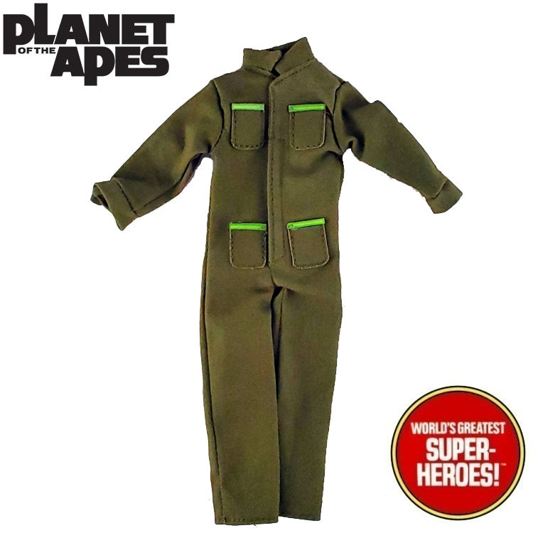 Planet of the Apes: Conquest Chimp Green Slave Outfit for Retro 8” Action Figure