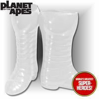 Planet of the Apes: Astronaut White Ribbed Boots Custom for 8” Action Figure