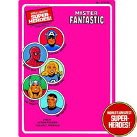 Mr. Fantastic 1979 WGSH Retro Blister Card For 8” Action Figure