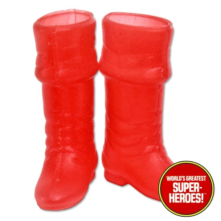 Captain America Custom Boots Mego World's Greatest Superheroes for 8” Action Figure - Worlds Greatest Superheroes