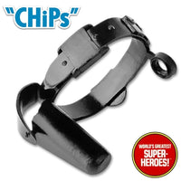 CHiP's Ponch Jon Sarge Black Holster Belt Retro for 8