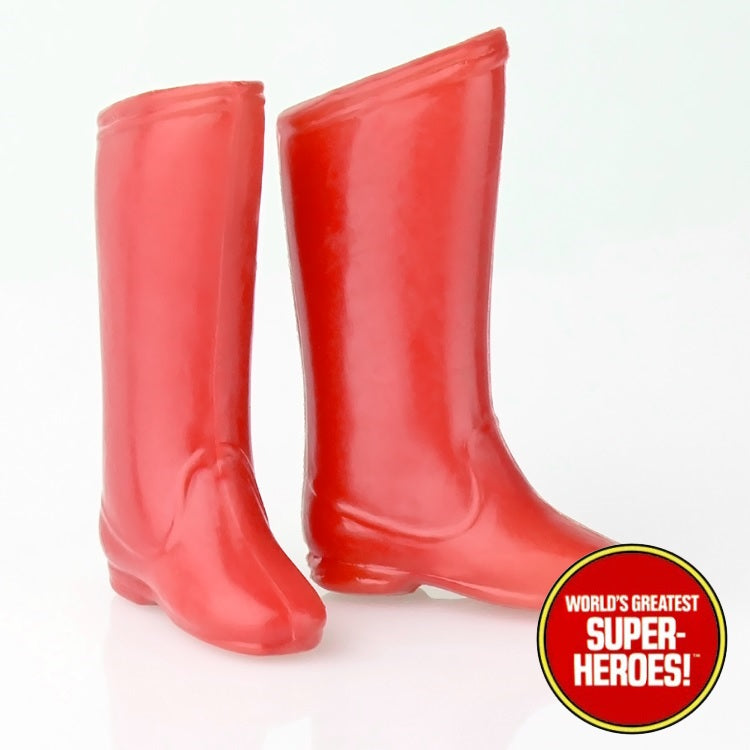 Captain America Boots Mego World's Greatest Superheroes Repro for 8” Action Figure - Worlds Greatest Superheroes
