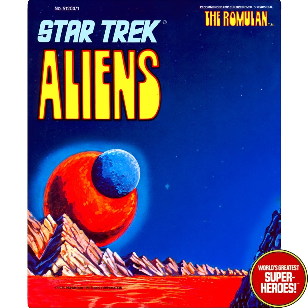 Star Trek Aliens: The Romulan Retro Blister Card For 8” Action Figure