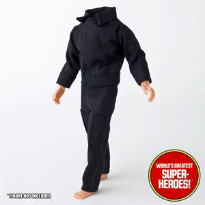 LJN Black Outfit Retro for SWAT Rookies Emergency 8" Action Figure