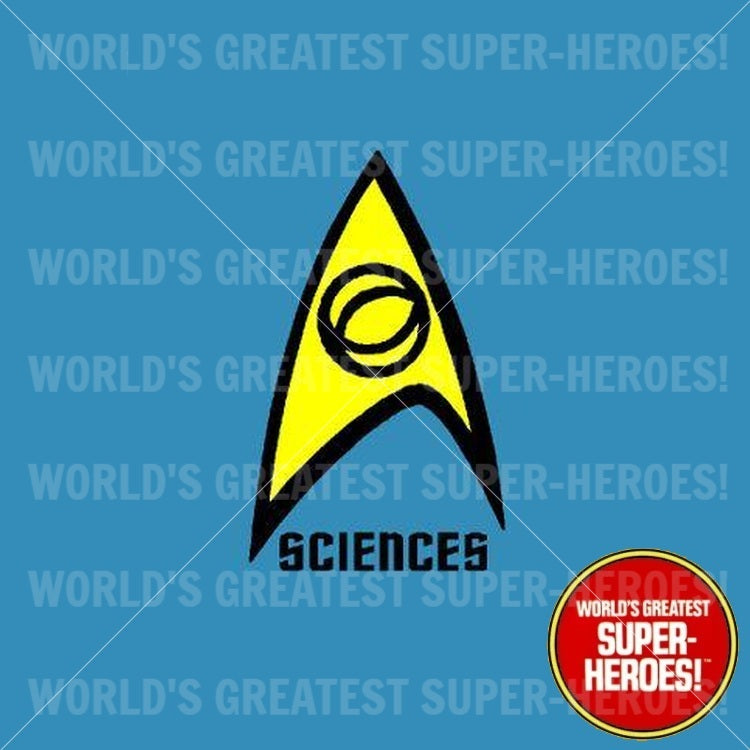 Star Trek: Sciences Die Cut Decal Emblem Sticker for 8" Action Figure