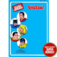 Shazam 1976 Official WGSH Retro Blister Card For 8” Action Figure