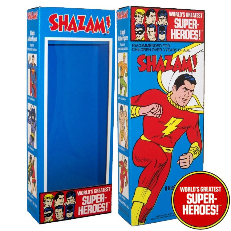 Shazam World's Greatest Superheroes Retro Box For 8” Action Figure