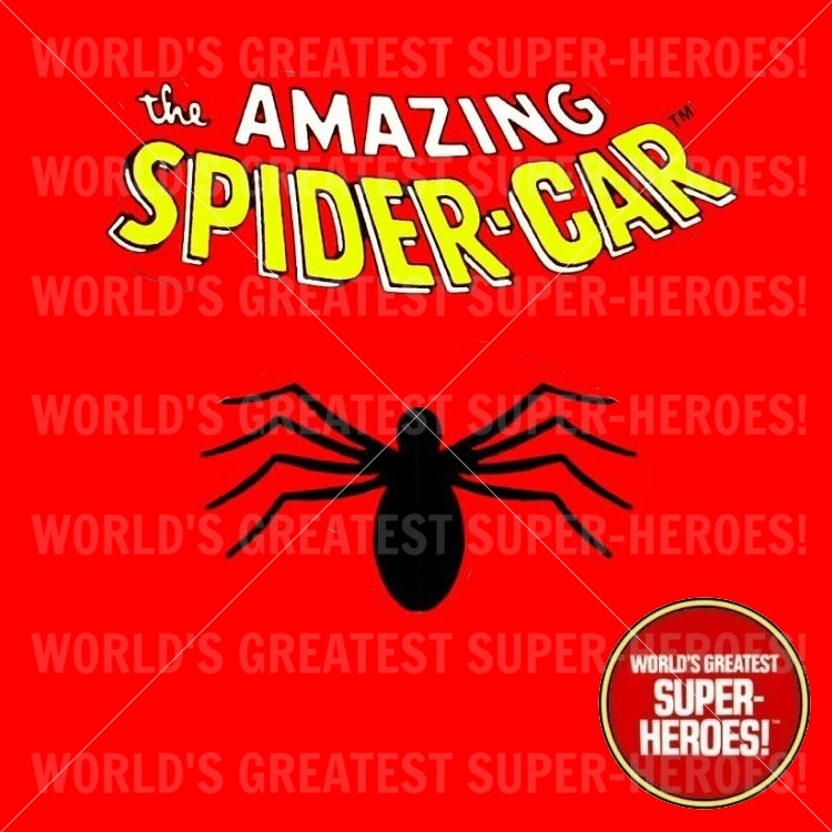 Spider-Car Vinyl Die Cut Retro Decal Emblem Sticker for WGSH 8" Figure