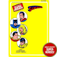 Superman 1976 Official WGSH Retro Blister Card For 8” Action Figure