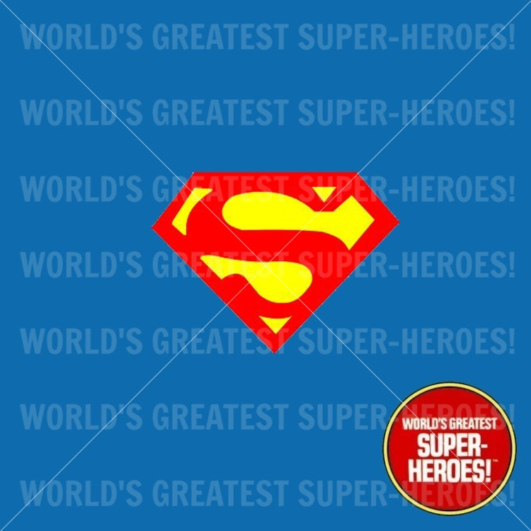 Superman 1978 Christopher Reeve Custom Decal Sticker for WGSH 8" Figure