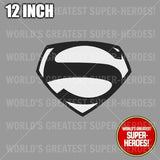Superman 1952 B&W George Reeves Vinyl Decal Sticker for WGSH 12" Action Figure