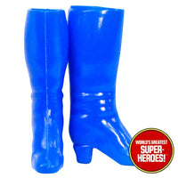 Wonder Girl Blue Boots Mego World's Greatest Superheroes Repro for 7” Action Figure - Worlds Greatest Superheroes